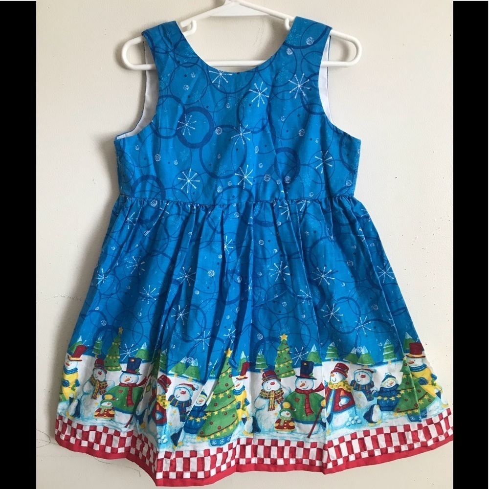 Rare Vintage 1980’s Custom Christmas Snowman Dress